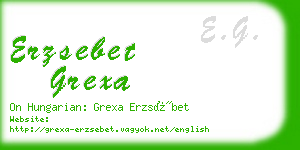 erzsebet grexa business card